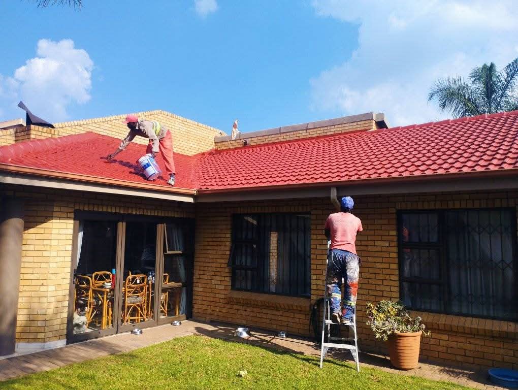 Professional roof renovation work